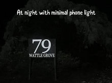 Load image into Gallery viewer, House Sign with Reflective vinyl