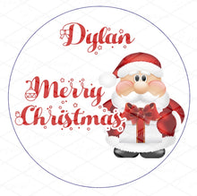 Load image into Gallery viewer, Round Christmas Sticker Tags