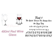 Load image into Gallery viewer, Drinkware…Stemmed Name Wine Glasses