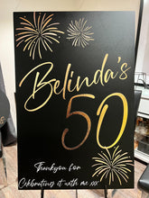 Load image into Gallery viewer, Celebration Sign.. Hire...Price includes Bond.. PICKUP ONLY