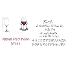 Load image into Gallery viewer, Drinkware…Stemmed Name Wine Glasses