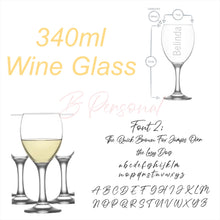 Load image into Gallery viewer, Drinkware…Stemmed Name Wine Glasses