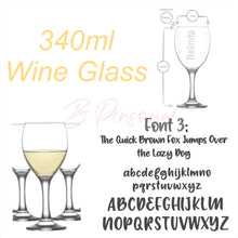 Load image into Gallery viewer, Drinkware…Stemmed Name Wine Glasses