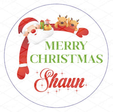Load image into Gallery viewer, Round Christmas Sticker Tags
