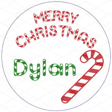 Load image into Gallery viewer, Round Christmas Sticker Tags
