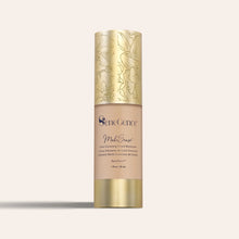 Load image into Gallery viewer, MakeSense Color Correcting Tinted Moisturizer in a beige bottle with a decorative gold floral cap
