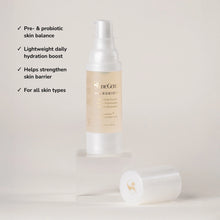 Load image into Gallery viewer, SeneGence Microbiome Boosting Serum product with benefit callouts .
