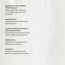 Load image into Gallery viewer, SeneGence Microbiome Correcting Cleanser ingredients list.
