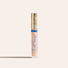 Load image into Gallery viewer, LipSense moisturizing gloss in peach pink shade in a clear tube with an ornate gold cap
