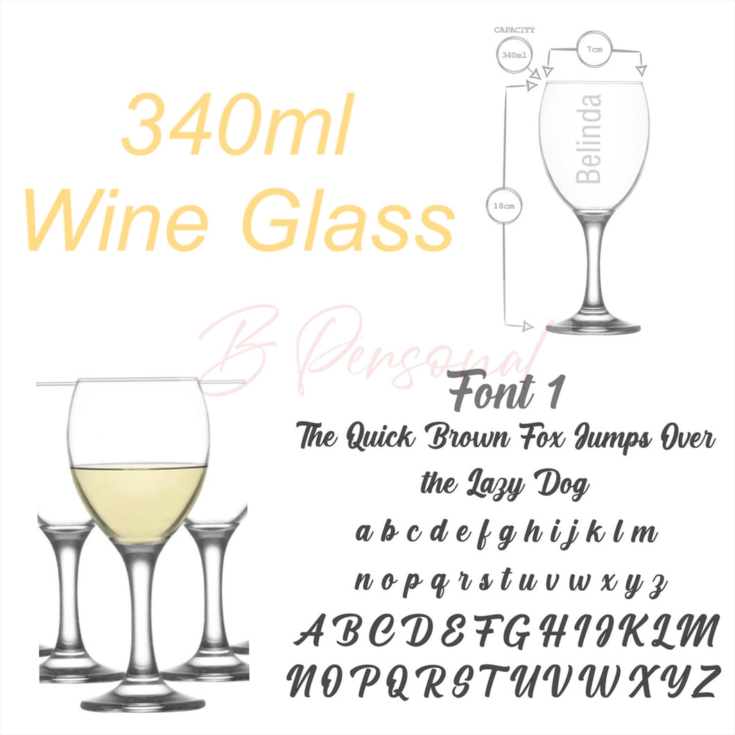 Drinkware…Stemmed Name Wine Glasses