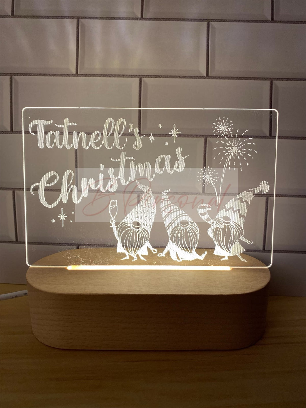 Lights Personalised Christmas, Medium