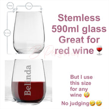 Load image into Gallery viewer, Drinkware... Stemless Etched Glasses
