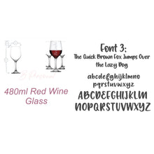 Load image into Gallery viewer, Drinkware…Stemmed Name Wine Glasses
