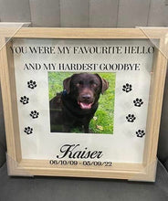 Load image into Gallery viewer, Memorial Animal Personalised Frame..
